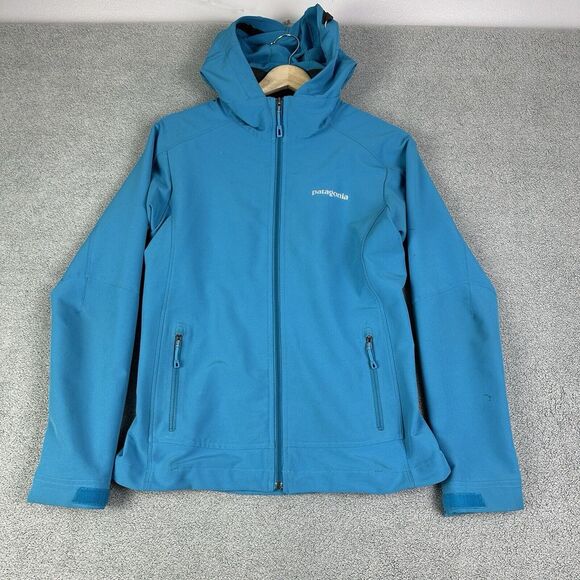 Patagonia Jackets & Blazers - Patagonia Jacket Womens XS Blue Simple Guide Hoody Softshell Stretch Hiking READ